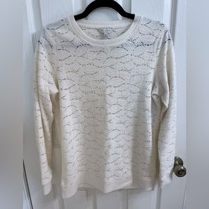 Super cute! Lucky Brand Lightweight Cutout Sweater • size XS